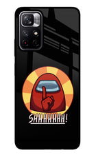 Among Us Shhh! Poco M4 Pro 5G Glass Case