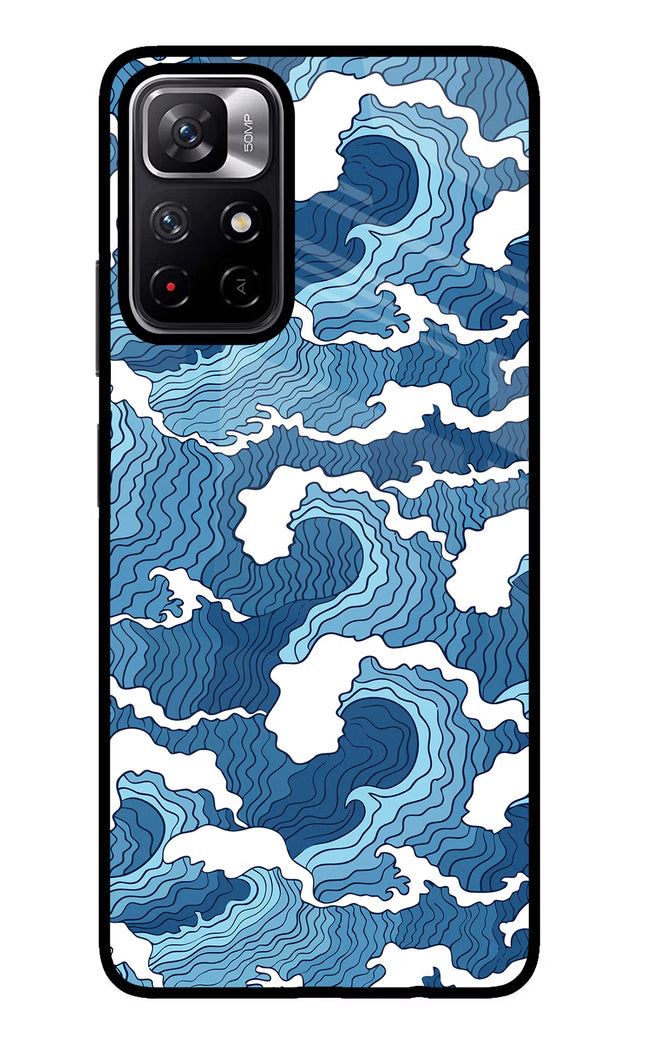 Blue Waves Poco M4 Pro 5G Glass Case