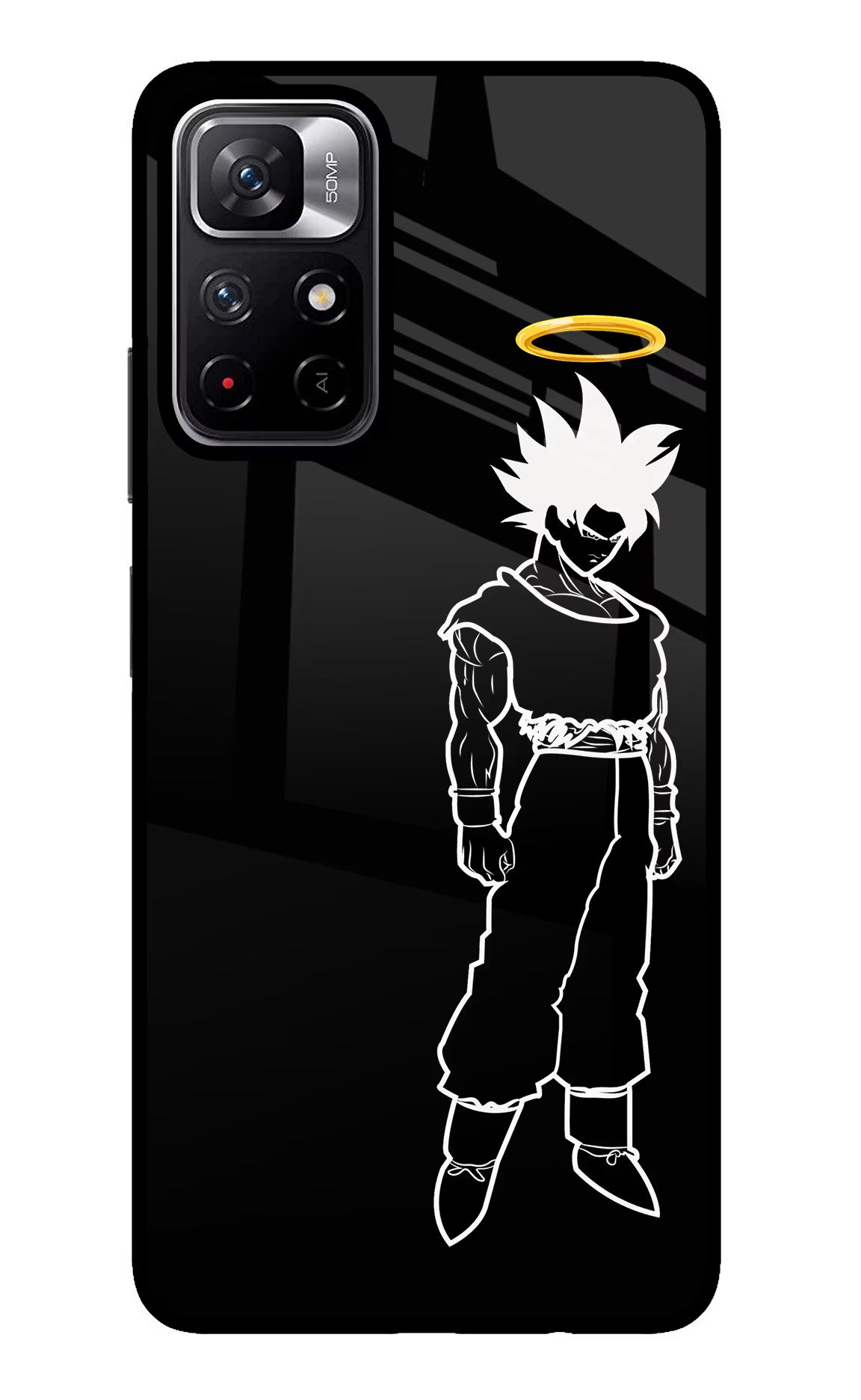 DBS Character Poco M4 Pro 5G Glass Case Back Cover by Casekaro