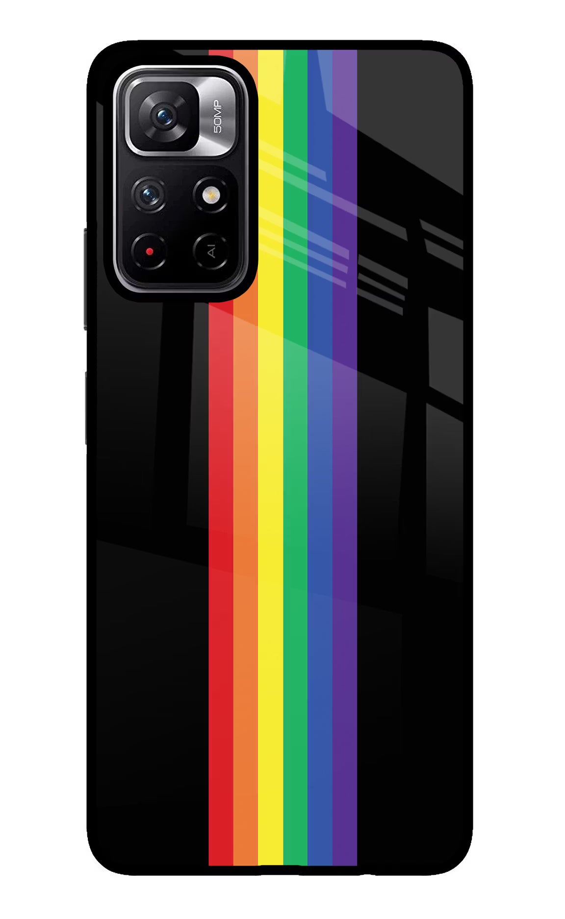 Pride Poco M4 Pro 5G Glass Case Back Cover by Casekaro