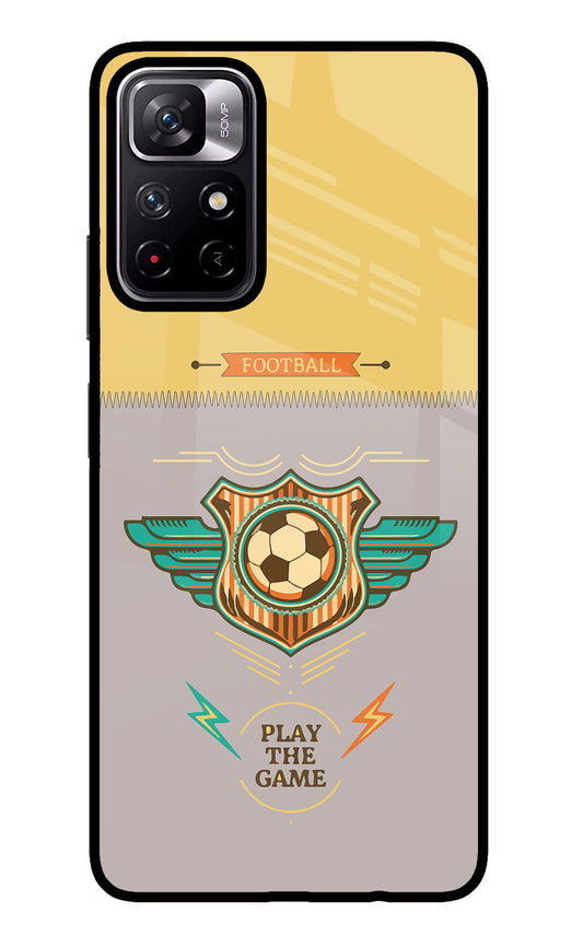 Football Poco M4 Pro 5G Glass Case