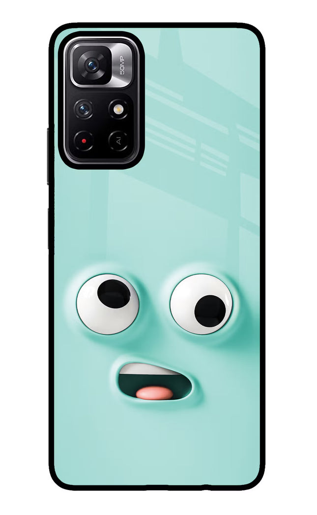Funny Cartoon Poco M4 Pro 5G Glass Case