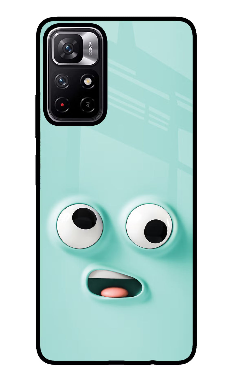 Funny Cartoon Poco M4 Pro 5G Back Cover, Glass case