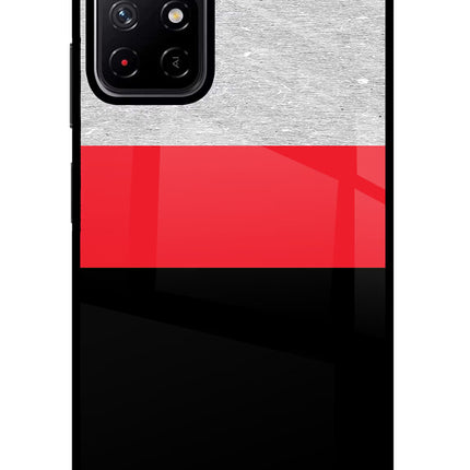 Tri Color Pattern Poco M4 Pro 5G Glass Case