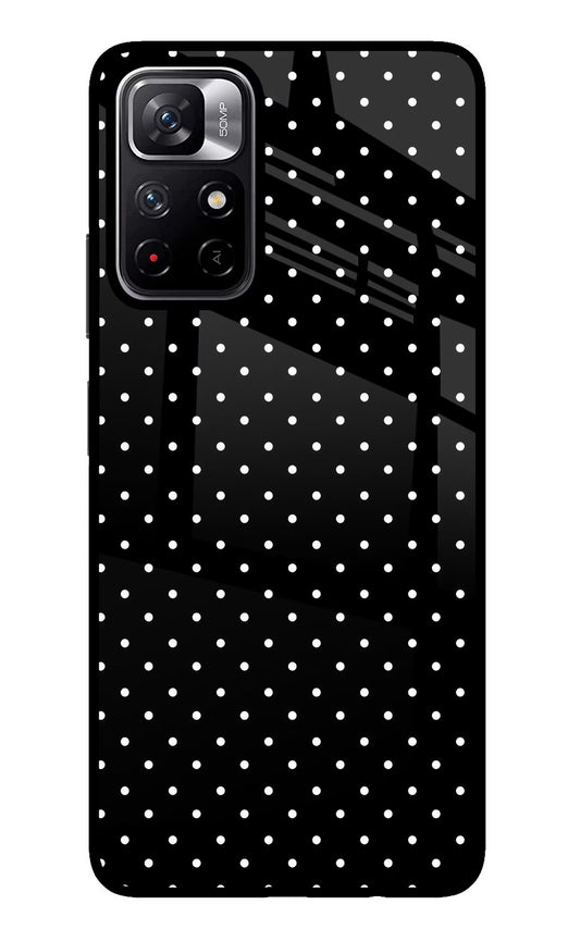 White Dots Poco M4 Pro 5G Glass Case