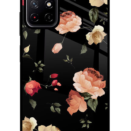Flowers Poco M4 Pro 5G Glass Case