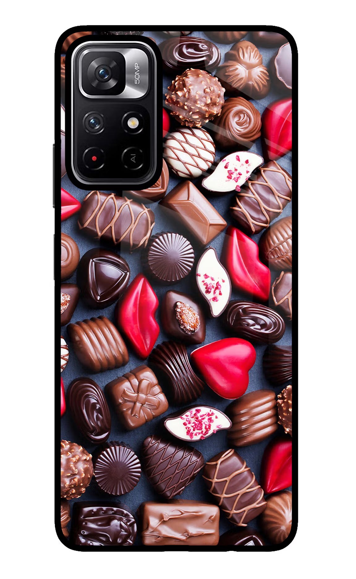 Chocolates Poco M4 Pro 5G Glass Case
