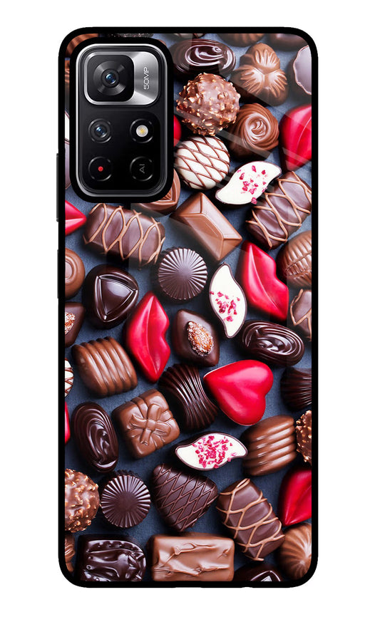 Chocolates Poco M4 Pro 5G Glass Case