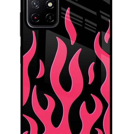 Fire Flames Poco M4 Pro 5G Glass Case