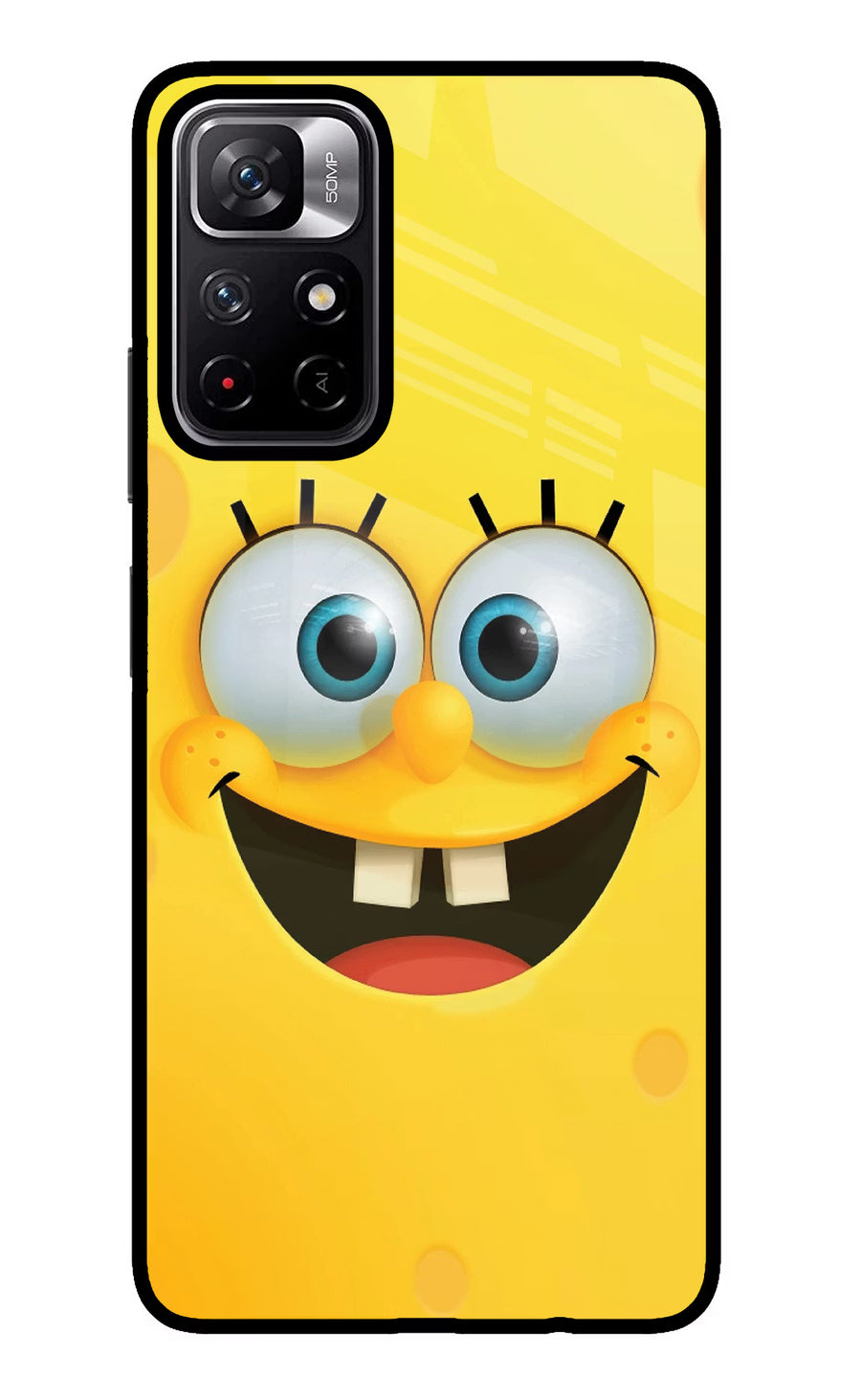 Sponge 1 Poco M4 Pro 5G Back Cover, Glass case