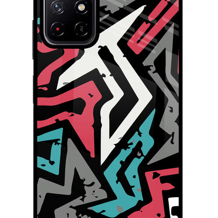 Geometric Graffiti Poco M4 Pro 5G Glass Case