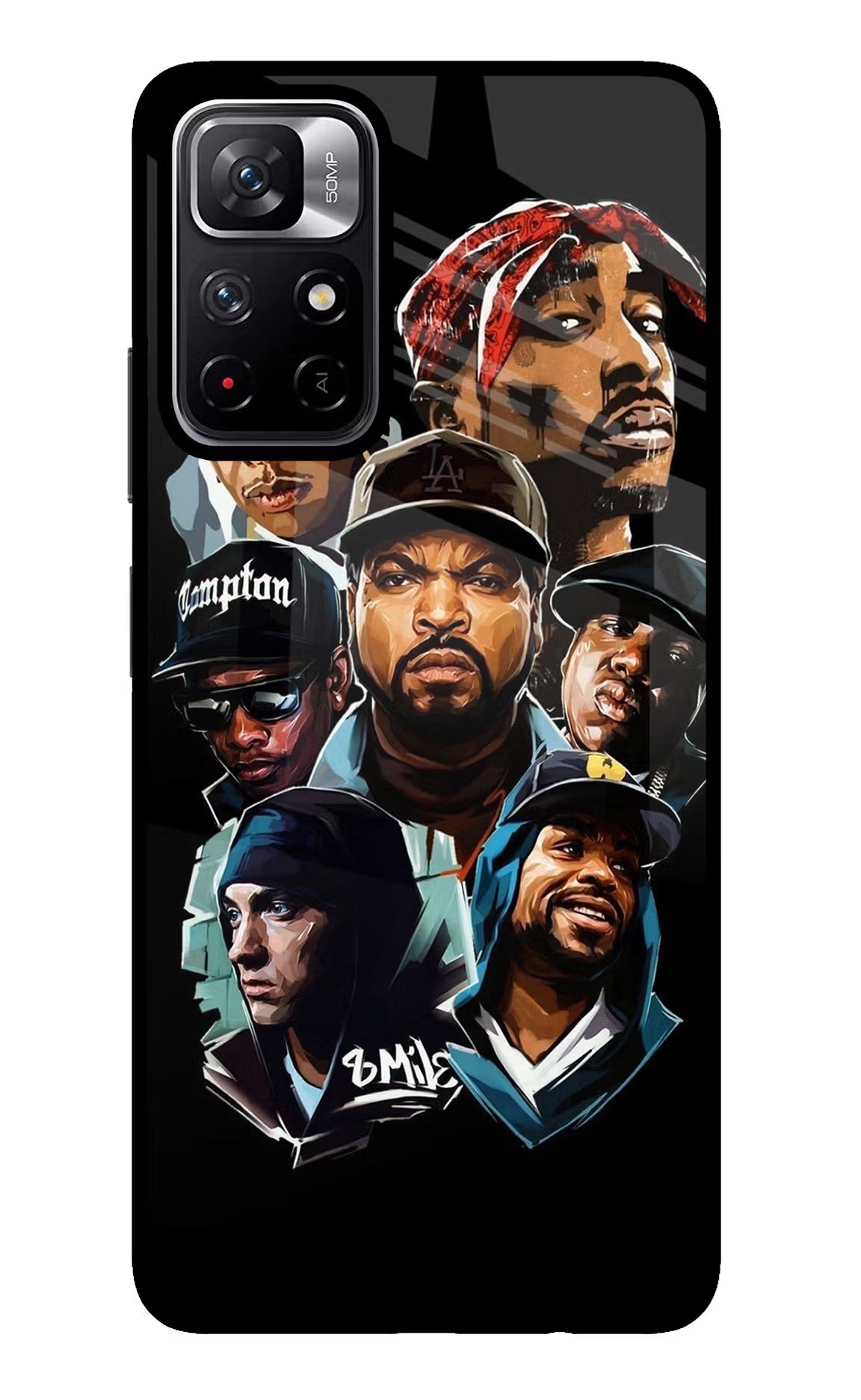 Rappers Poco M4 Pro 5G Glass Case Back Cover by Casekaro