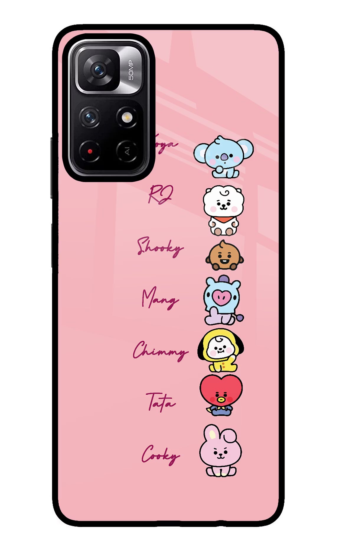 BTS names Poco M4 Pro 5G Glass Case