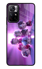BTS Chibi Poco M4 Pro 5G Glass Case