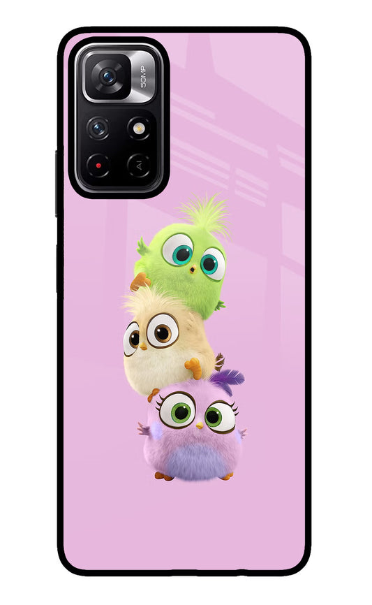 Cute Little Birds Poco M4 Pro 5G Glass Case