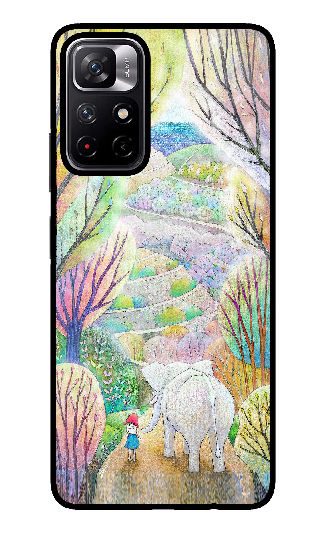Nature Painting Poco M4 Pro 5G Glass Case