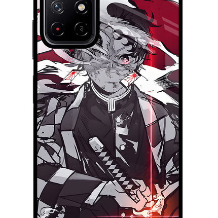 Demon Slayer Poco M4 Pro 5G Glass Case Back Cover by Casekaro