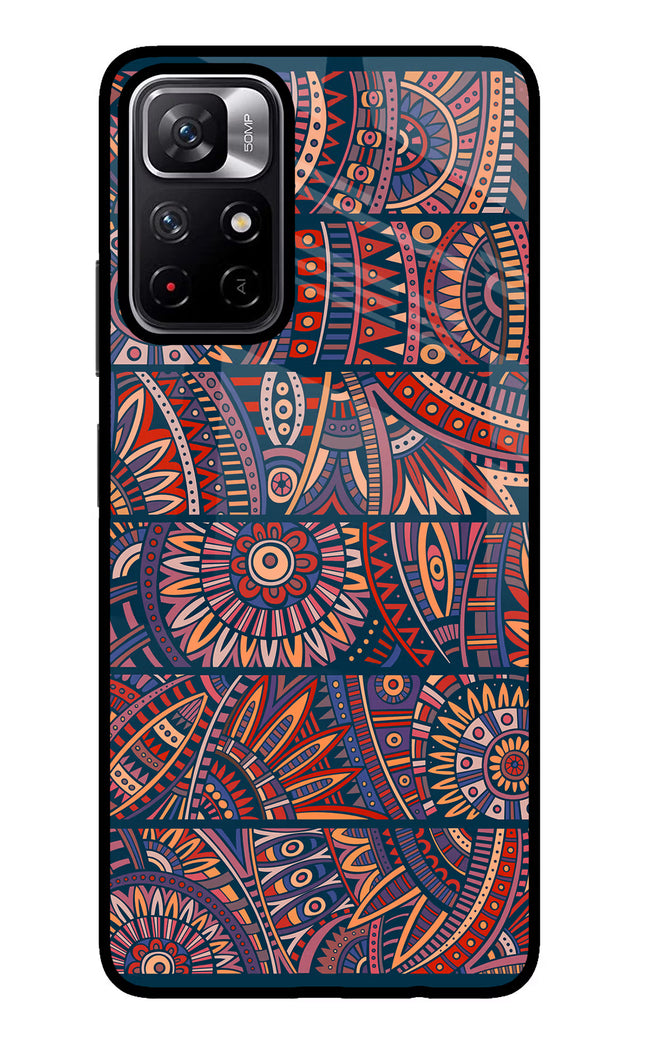 African Culture Design Poco M4 Pro 5G Glass Case