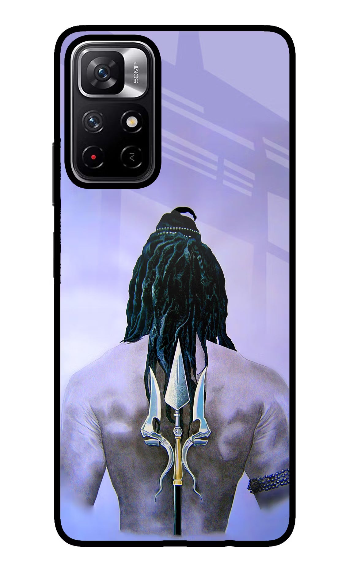Shiva Poco M4 Pro 5G Glass Case Back Cover by Casekaro