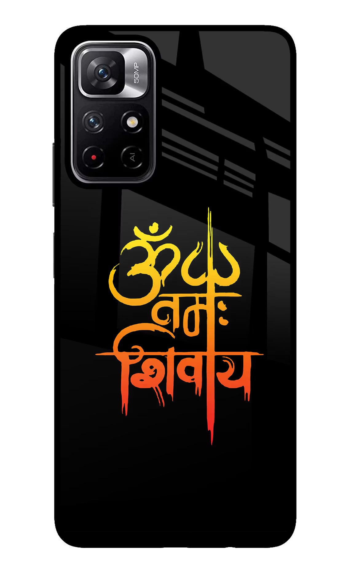 Om Namah Shivay Poco M4 Pro 5G Glass Case