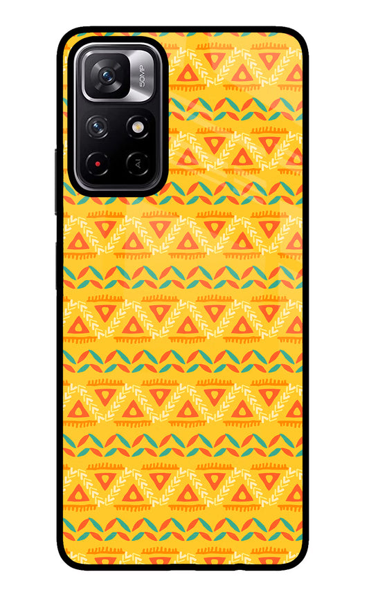 Tribal Pattern Poco M4 Pro 5G Glass Case