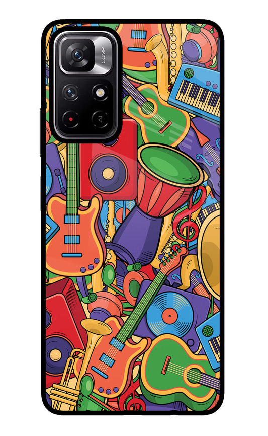 Music Instrument Doodle Poco M4 Pro 5G Glass Case