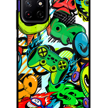 Game Doodle Poco M4 Pro 5G Glass Case