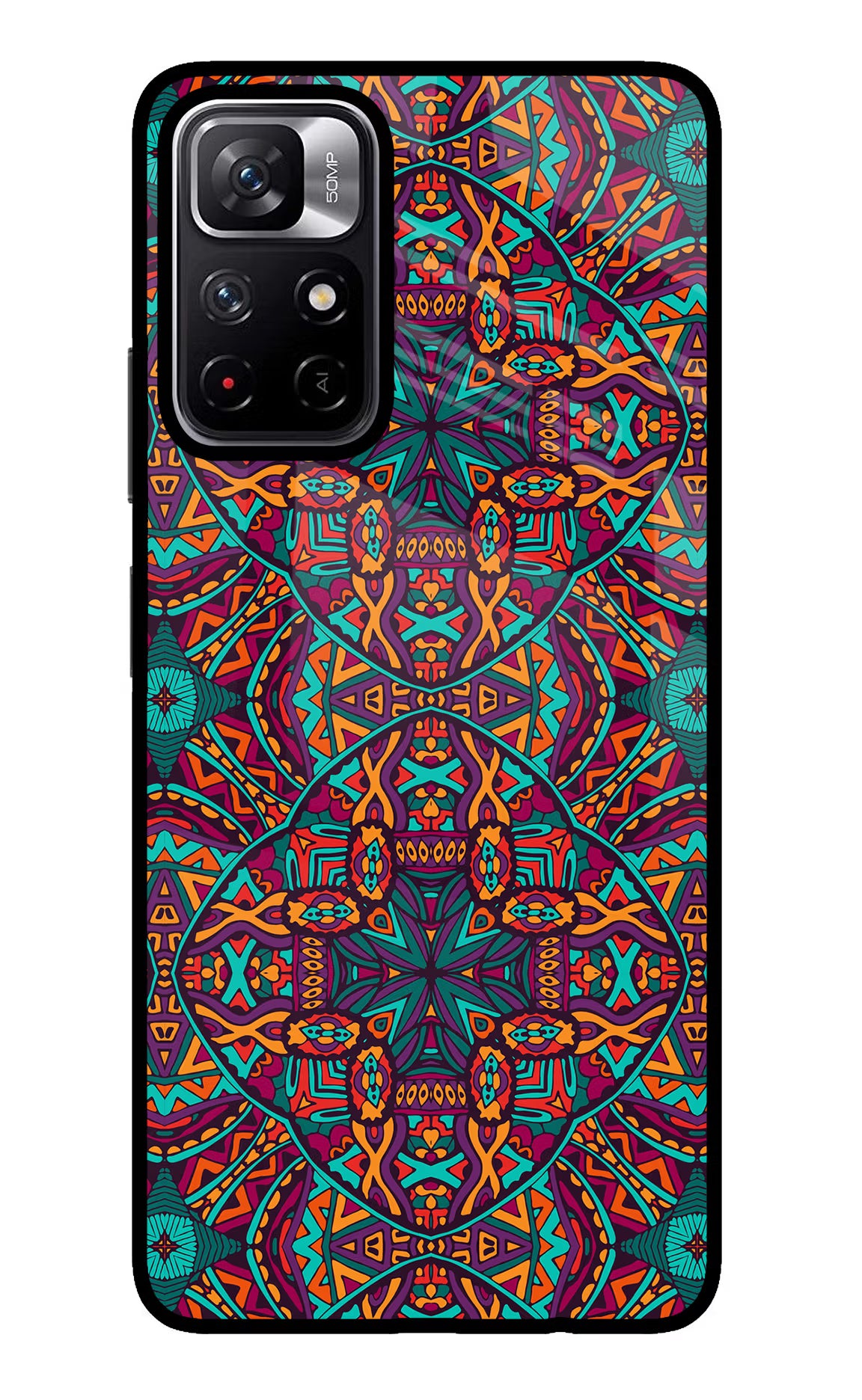 Colour Mandala Poco M4 Pro 5G Glass Case