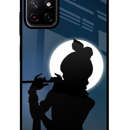 Shri Krishna Silhouette Poco M4 Pro 5G Glass Case
