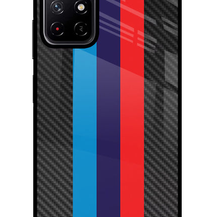 BMW Stripes Pattern Poco M4 Pro 5G Glass Case