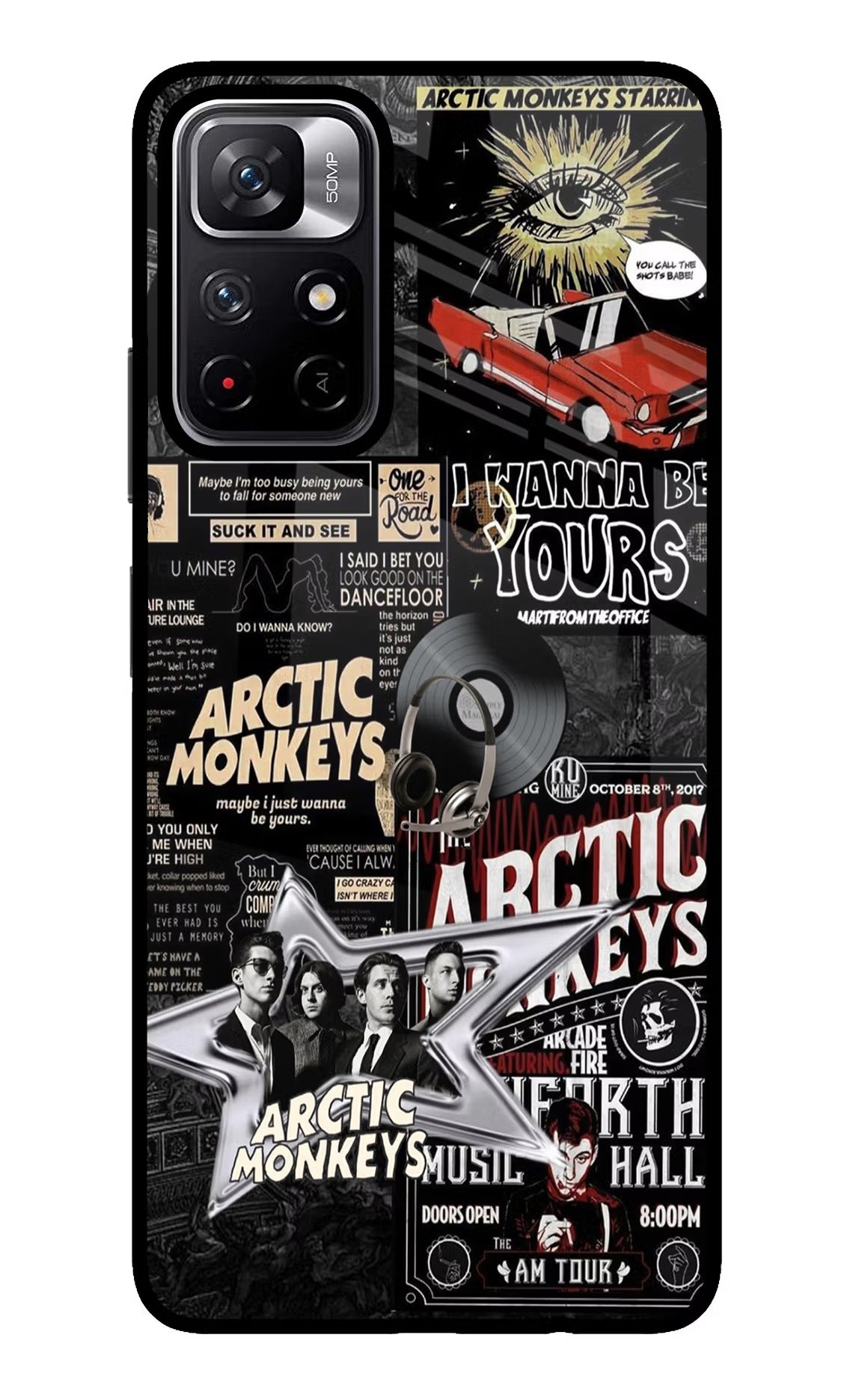 Arctic Monkeys Poco M4 Pro 5G Glass Case Back Cover by Casekaro