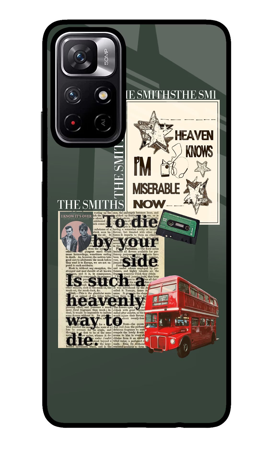 The Smiths Poco M4 Pro 5G Glass Case Back Cover by Casekaro