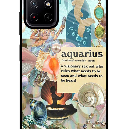 Aquarius Zodiac Poco M4 Pro 5G Glass Case