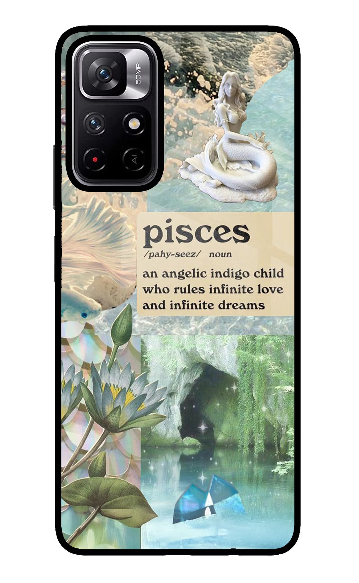 Pisces Zodiac Poco M4 Pro 5G Glass Case