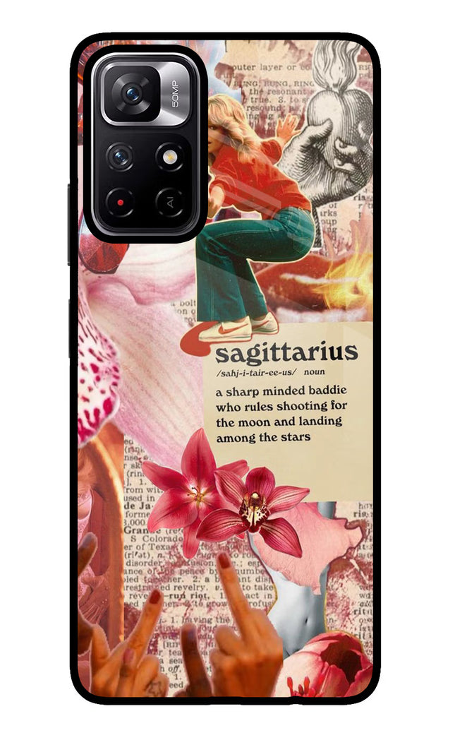 Sagittarius Zodiac Poco M4 Pro 5G Glass Case