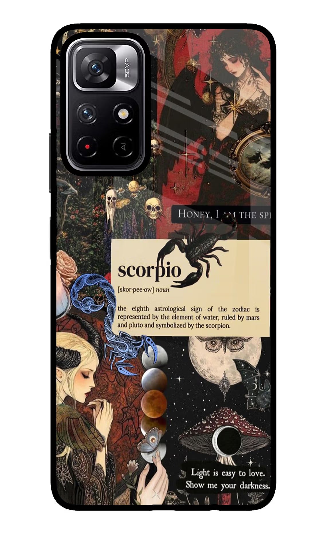 Scorpio Zodiac Poco M4 Pro 5G Glass Case