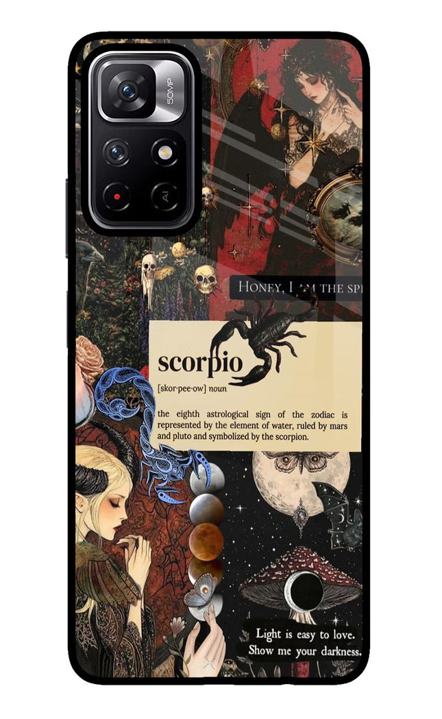 Scorpio Zodiac Poco M4 Pro 5G Glass Case