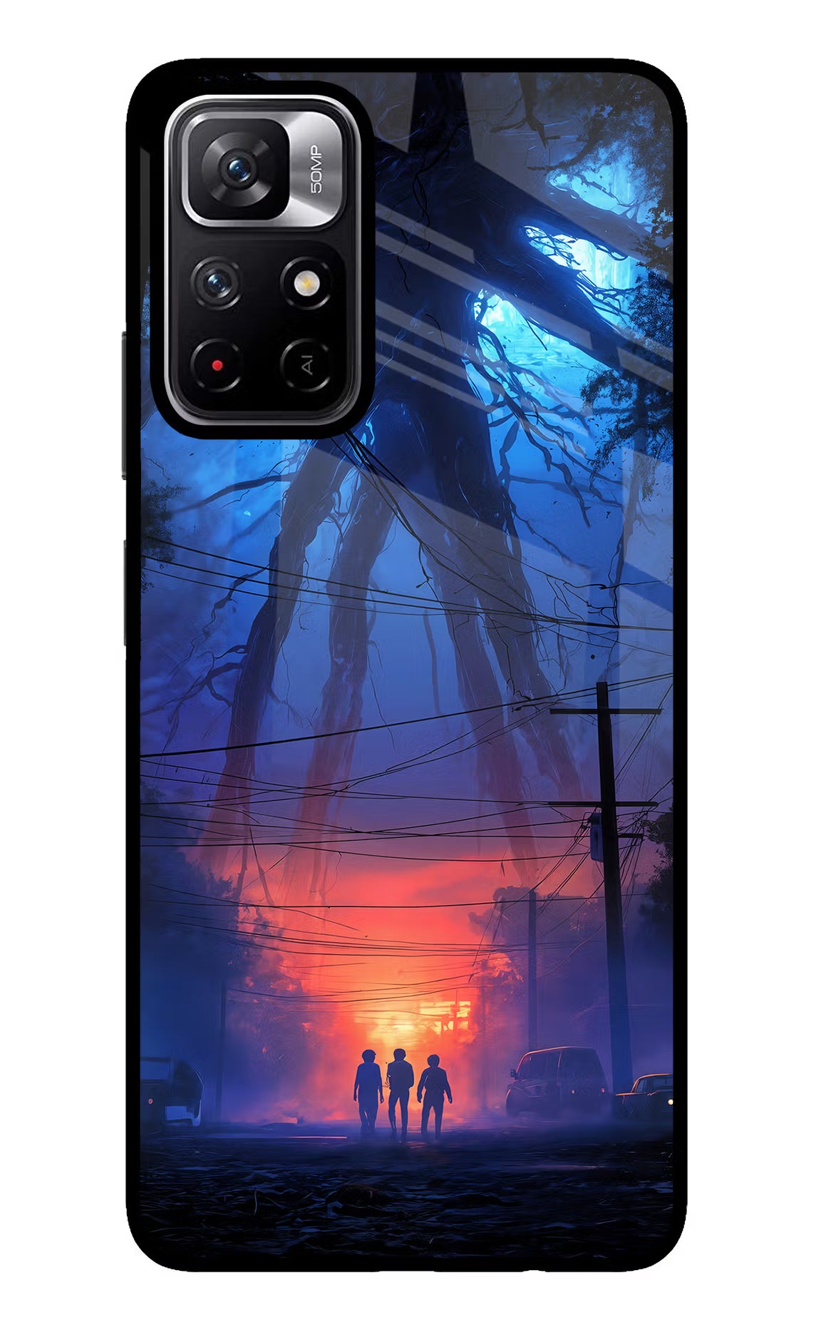 Ordinary Things Shadow Poco M4 Pro 5G Glass Case Back Cover by Casekaro