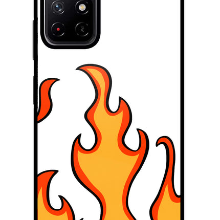 Fired Up – White Poco M4 Pro 5G Glass Case