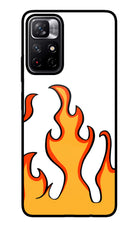Fired Up – White Poco M4 Pro 5G Glass Case