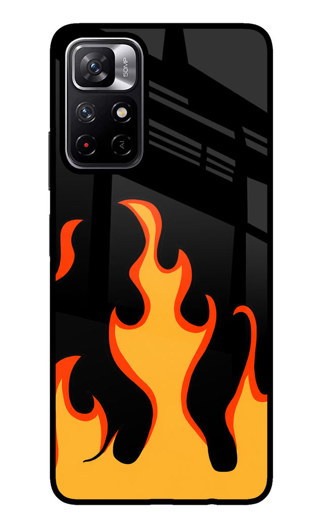 Fired Up – Black Poco M4 Pro 5G Glass Case