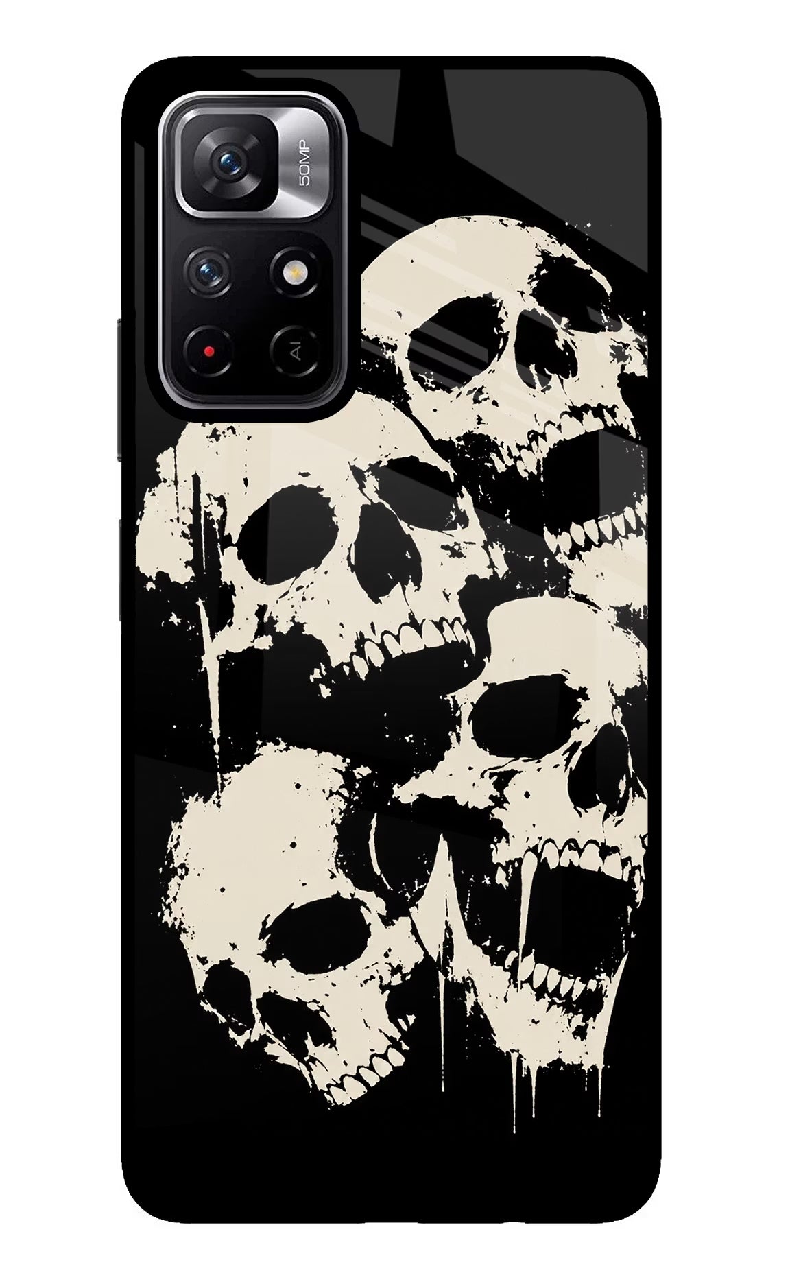 Dead Stack Poco M4 Pro 5G Glass Case Back Cover by Casekaro