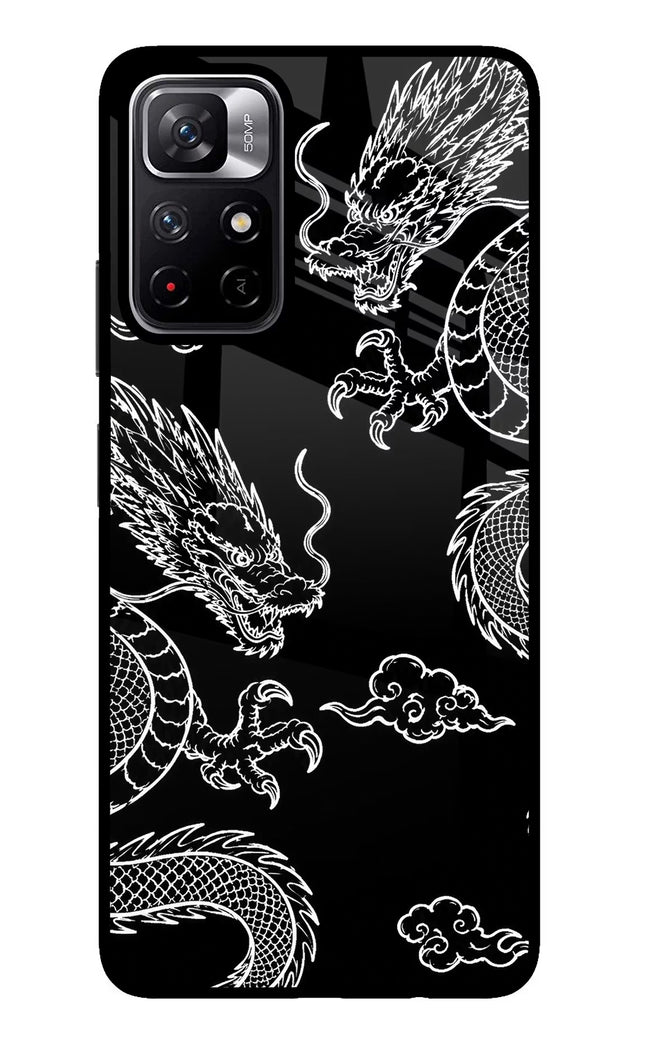 Twin Dragons Poco M4 Pro 5G Glass Case