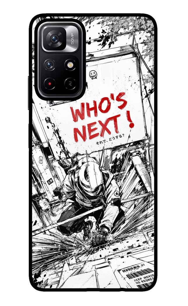 Who's Next Poco M4 Pro 5G Glass Case