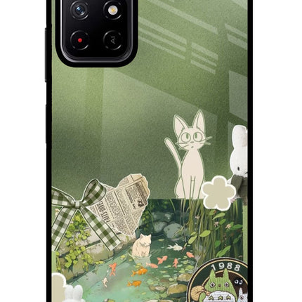 Aesthetic anime Poco M4 Pro 5G Glass Case