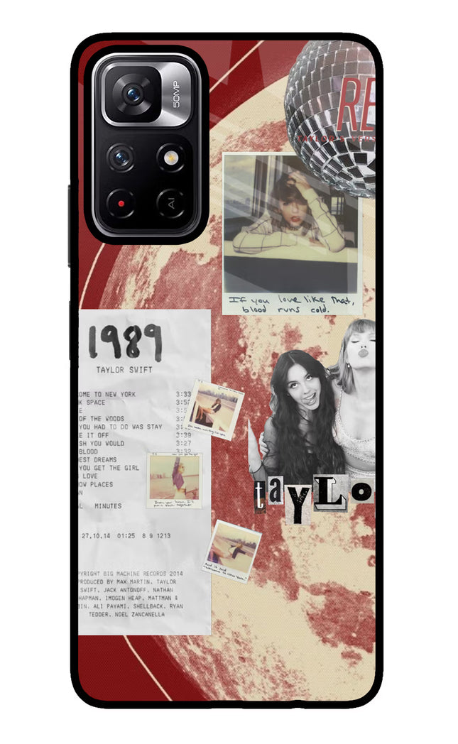 Taylor Swift Poco M4 Pro 5G Glass Case