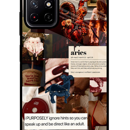 Zodiac Aries Poco M4 Pro 5G Glass Case