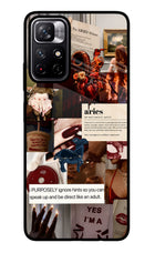 Zodiac Aries Poco M4 Pro 5G Glass Case