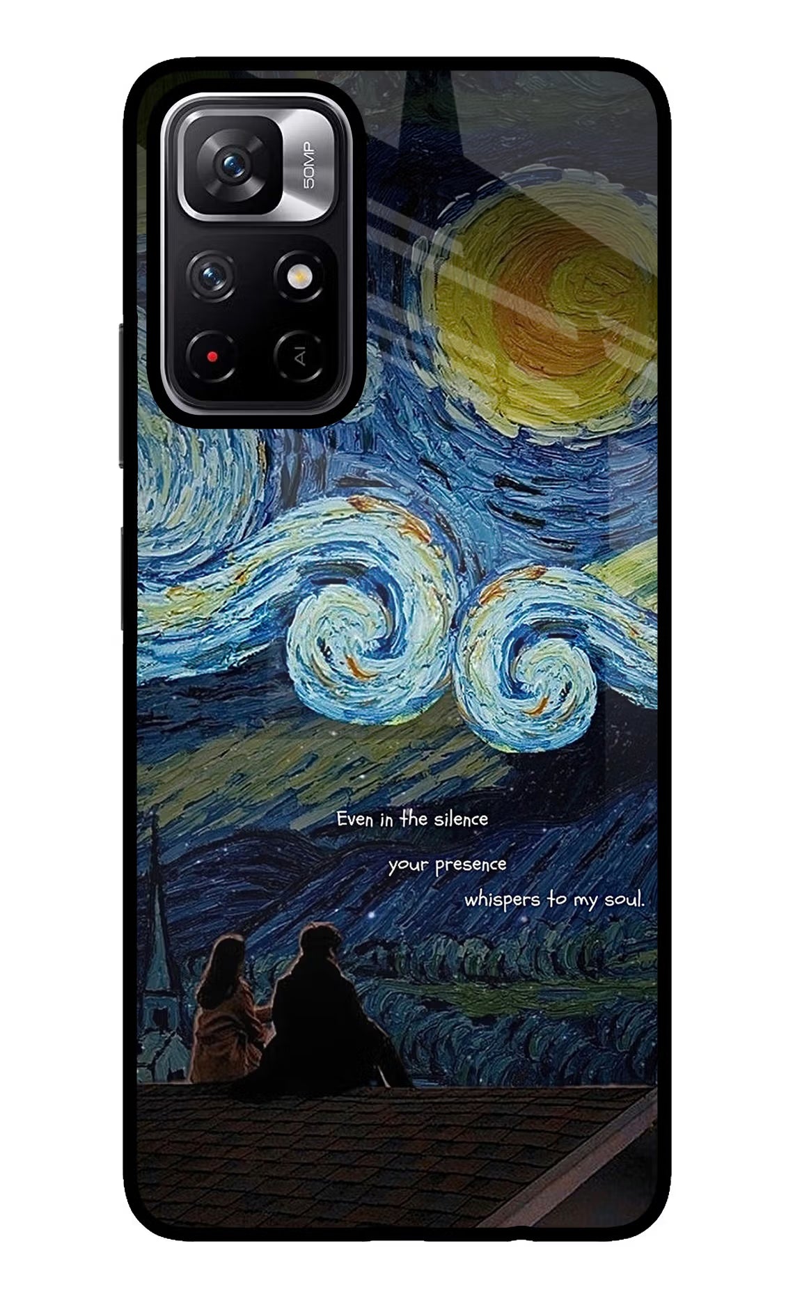 Softcore Poco M4 Pro 5G Glass Case Back Cover by Casekaro