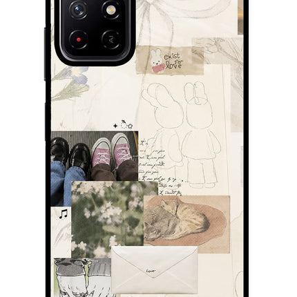 Soft Aesthetic Poco M4 Pro 5G Glass Case
